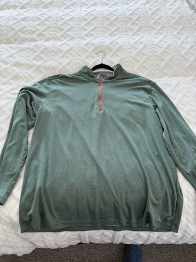 Maelreg Men's Quarter-Zip Pullover Sweater - Sage Green